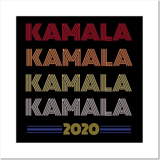 Kamala Retro Colors Design Posters and Art